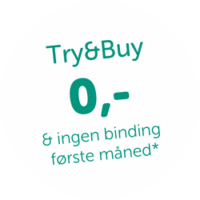 Try&Buy - 0,- første måned